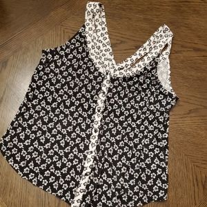 Floral V Neck Tank Top